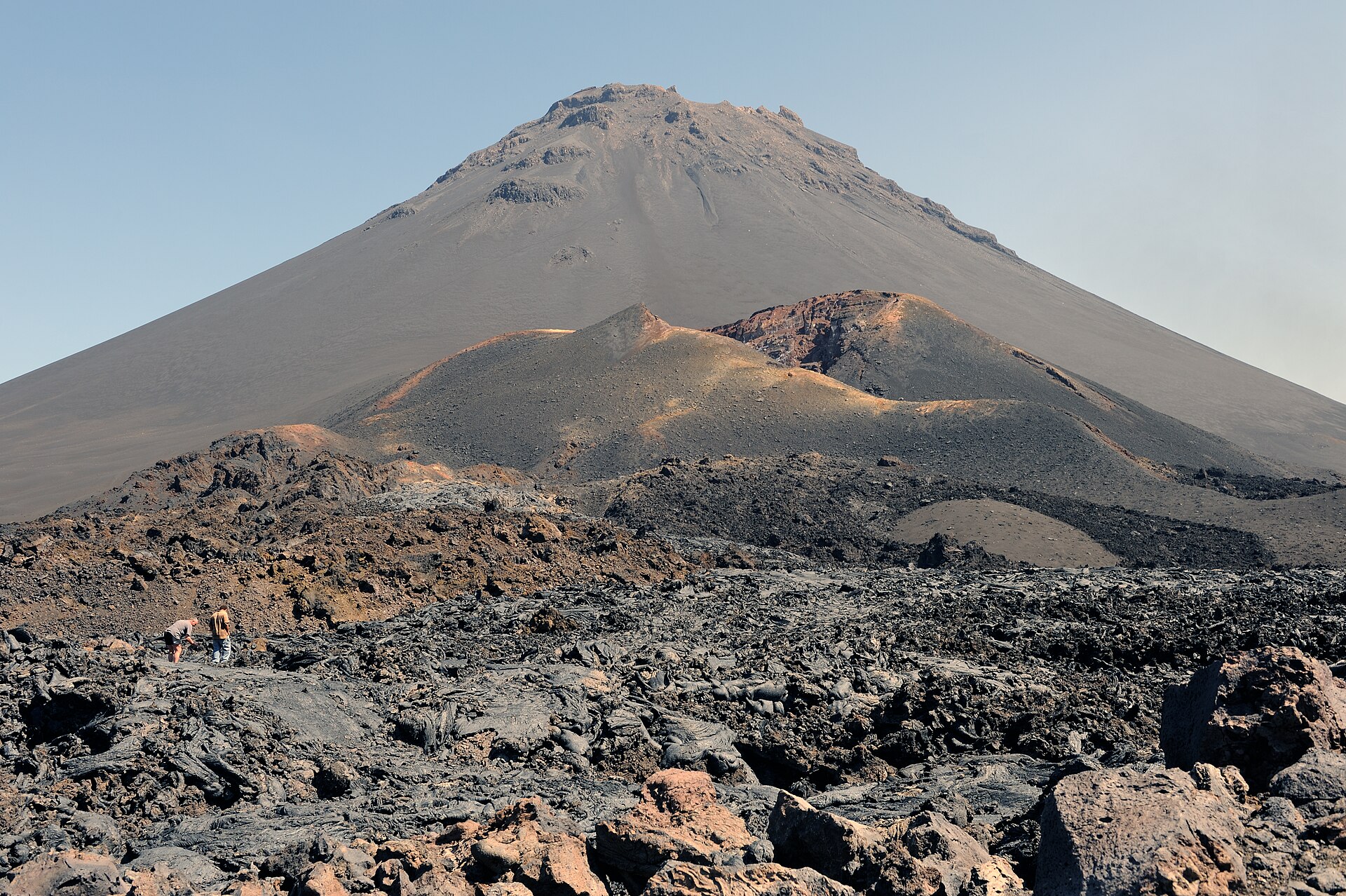 Le Pico do Fogo, volcan actif de l’île de Fogo au Cap-Vert