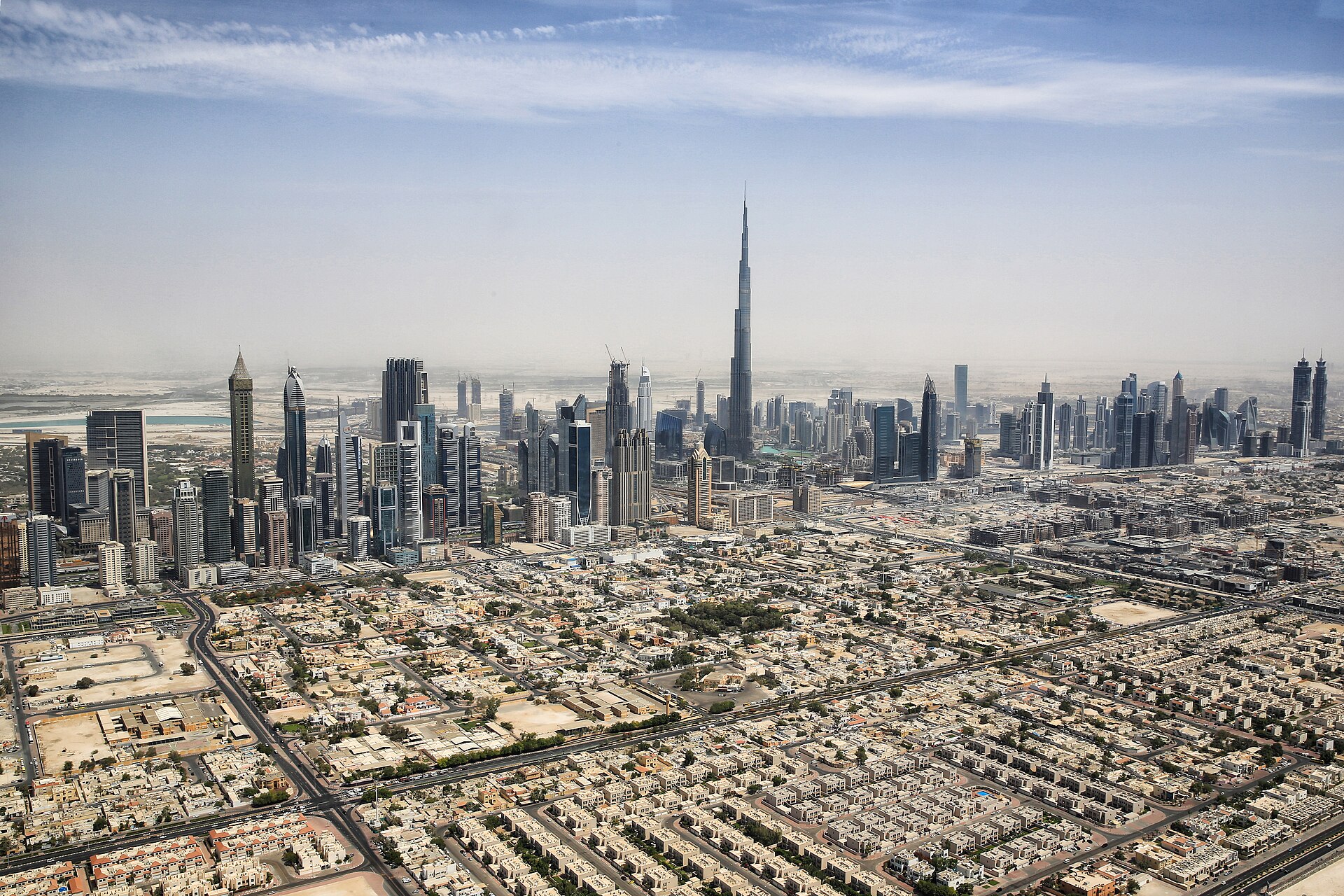 Vue urbaine des Émirats Arabes Unis