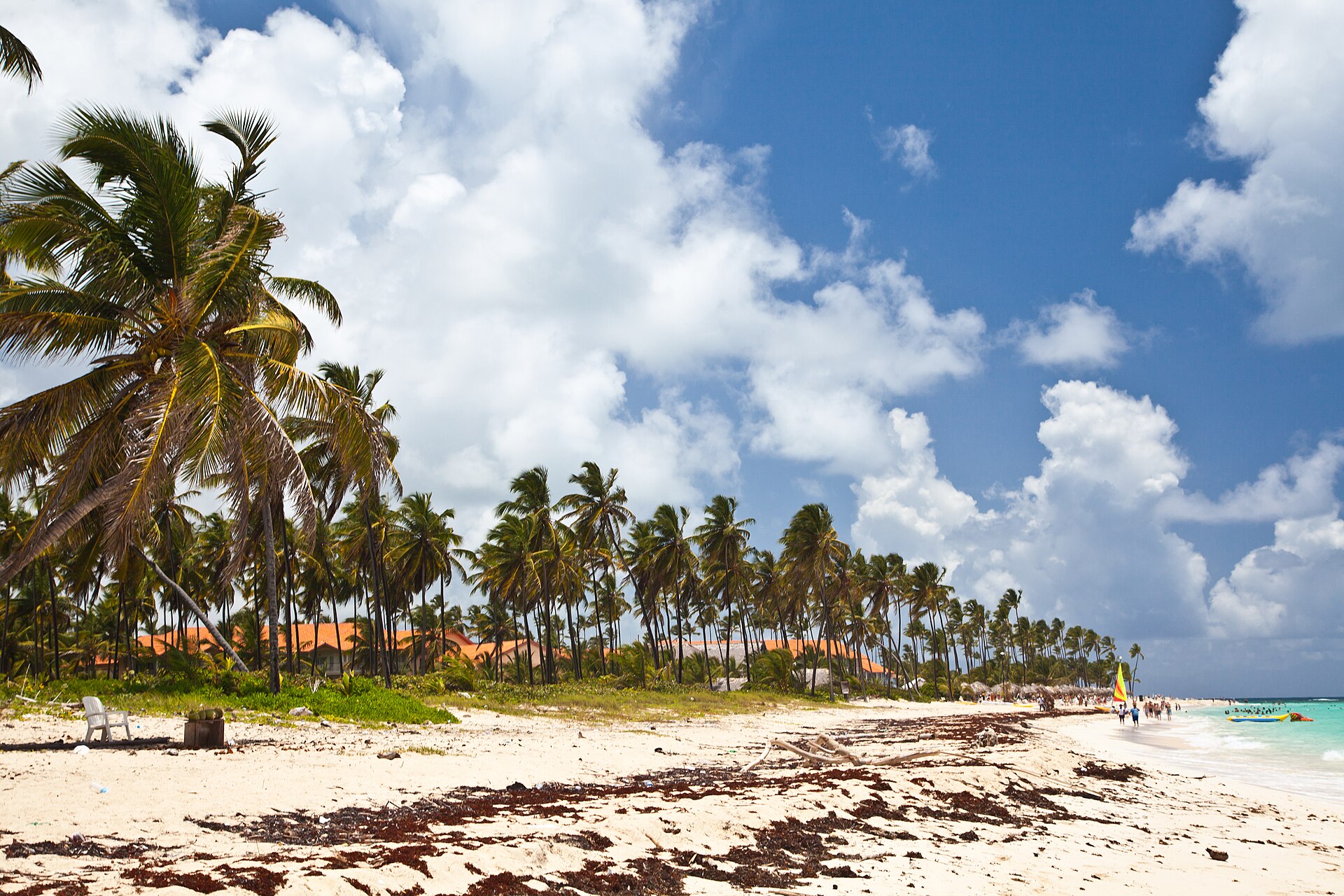 Vue sur une ville de République Dominicaine